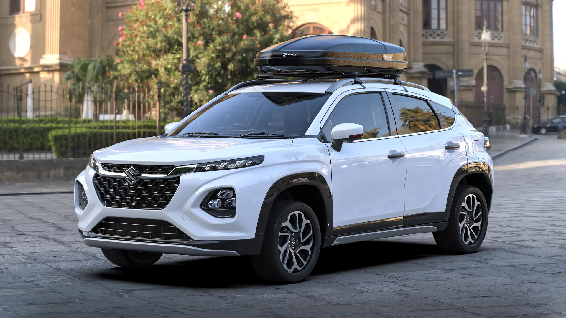 Suzuki Fronx with AWAY roofbox